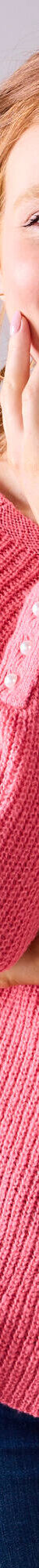 Pull évasé, maille anglaise (rose blush) Pull évasé, maille anglaise (rose blush)